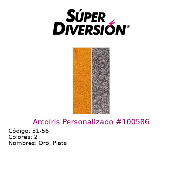 Arcoíris Personalizado: Oro, Plata