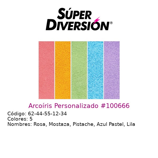 Arcoíris Personalizado: Rosa, Mostaza, Pistache, Azul Pastel, Lila