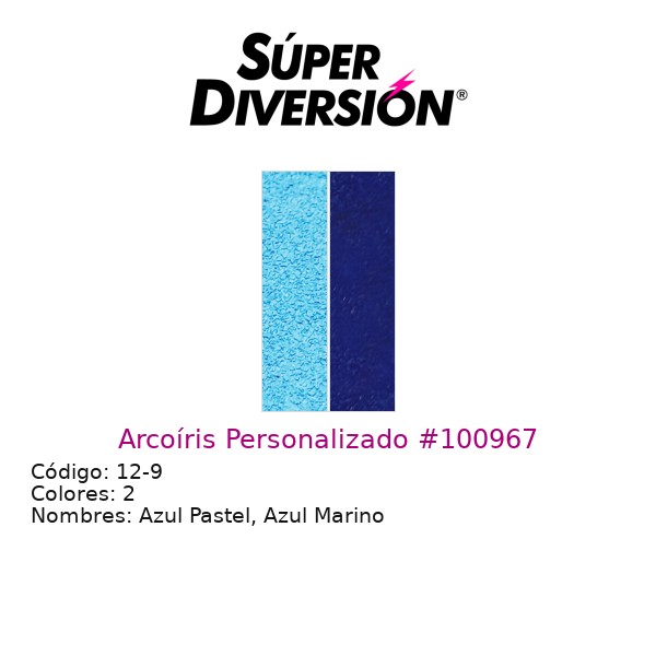 Arcoíris Personalizado: Azul Pastel, Azul Marino