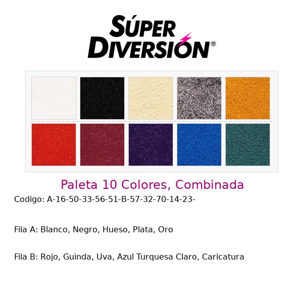 Paleta personalizada 10 colores base agua con colores Blanco, Negro, Hueso, Plata, Oro | Rojo, Guinda, Uva, Azul Turquesa Claro, Caricatura