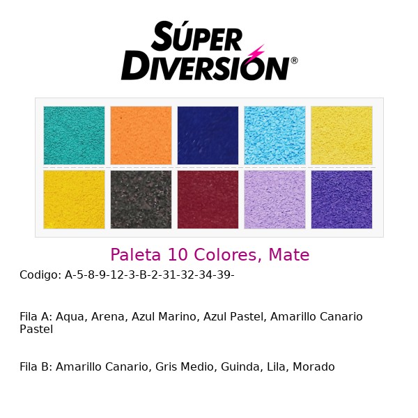 Paleta personalizada 10 colores base agua con colores Aqua, Arena, Azul Marino, Azul Pastel, Amarillo Canario Pastel | Amarillo Canario, Gris Medio, Guinda, Lila, Morado