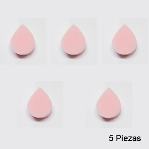 Esponja Rosa Gota. Paquete 5 piezas