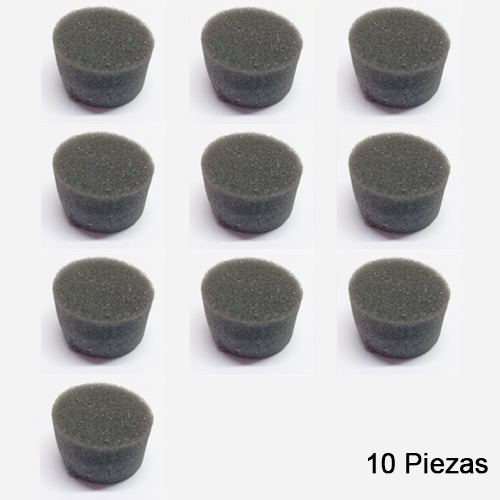 Esponja Negra Redonda. Paquete 10 piezas