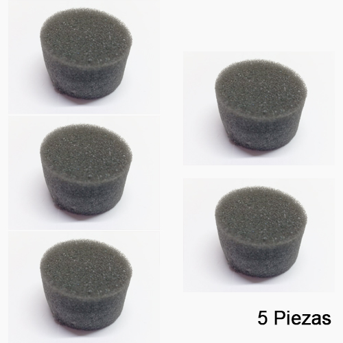 Esponja Negra Redonda. Paquete 5 piezas