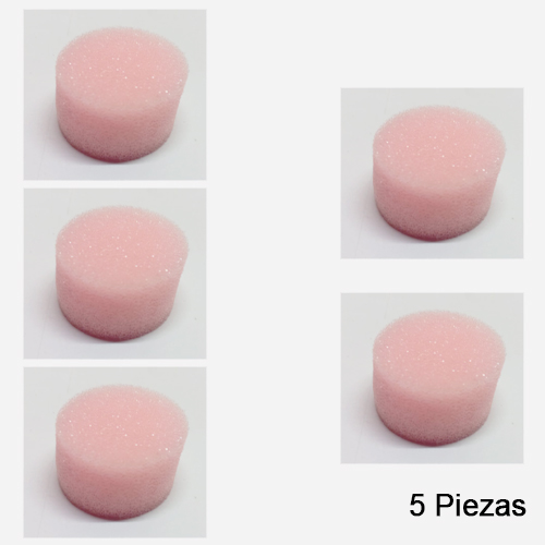 Esponja Rosa Redonda. Paquete 5 piezas