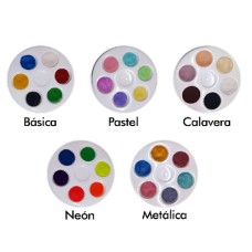 Paquete Completo - 50 Godetes (10 Básico, 10 Pastel, 10 Calavera, 10 Neón y 10 Metálico). Cont. Net.