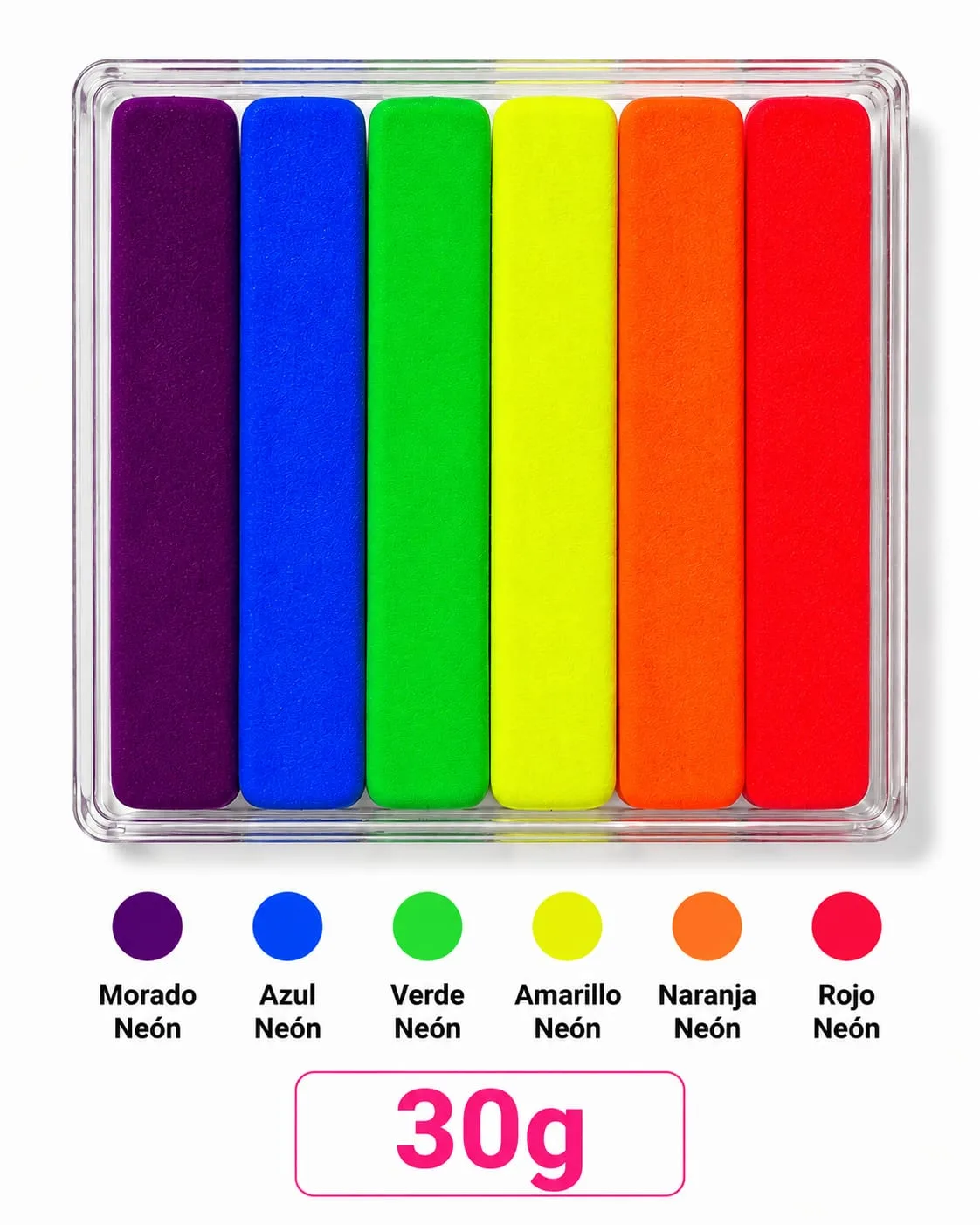 Arcoíris 4 colores mate, 30g - Modelo A1
