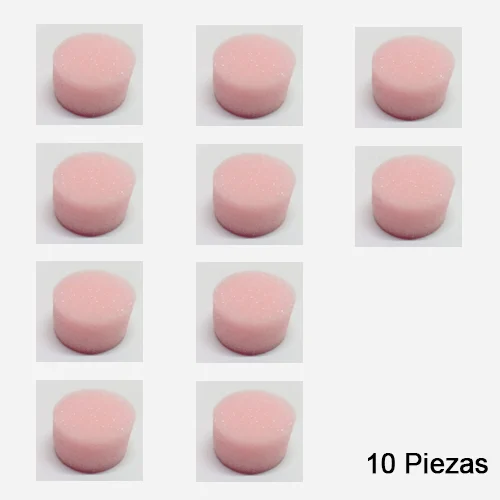 Esponja Rosa Redonda. Paquete 10 piezas
