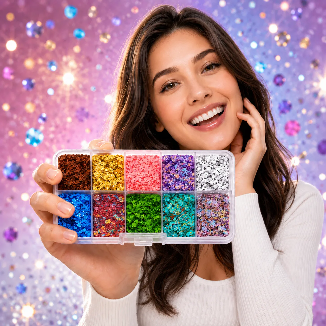 Paleta Glitter Gel "Pavo real" 120g