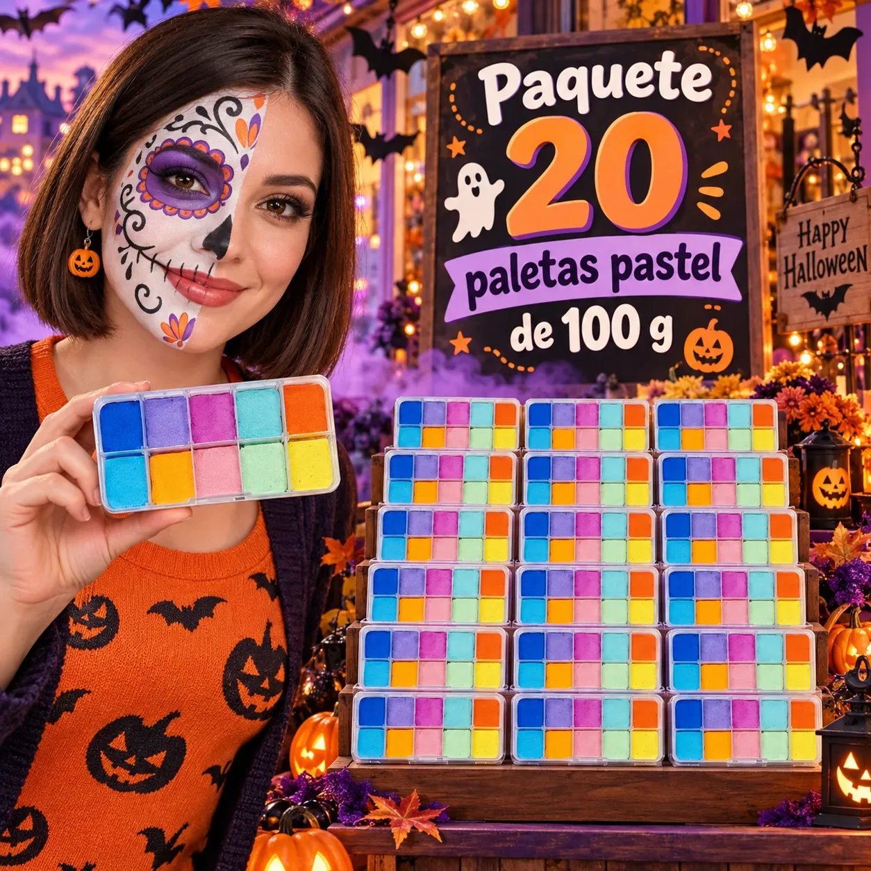 Paquete 20 Paletas Pastel. Contenido Neto 100g cada una