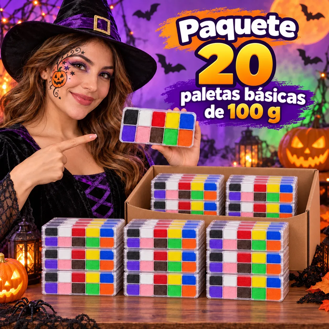 Paquete 20 Paletas Básicas. Contenido Neto 100g cada una