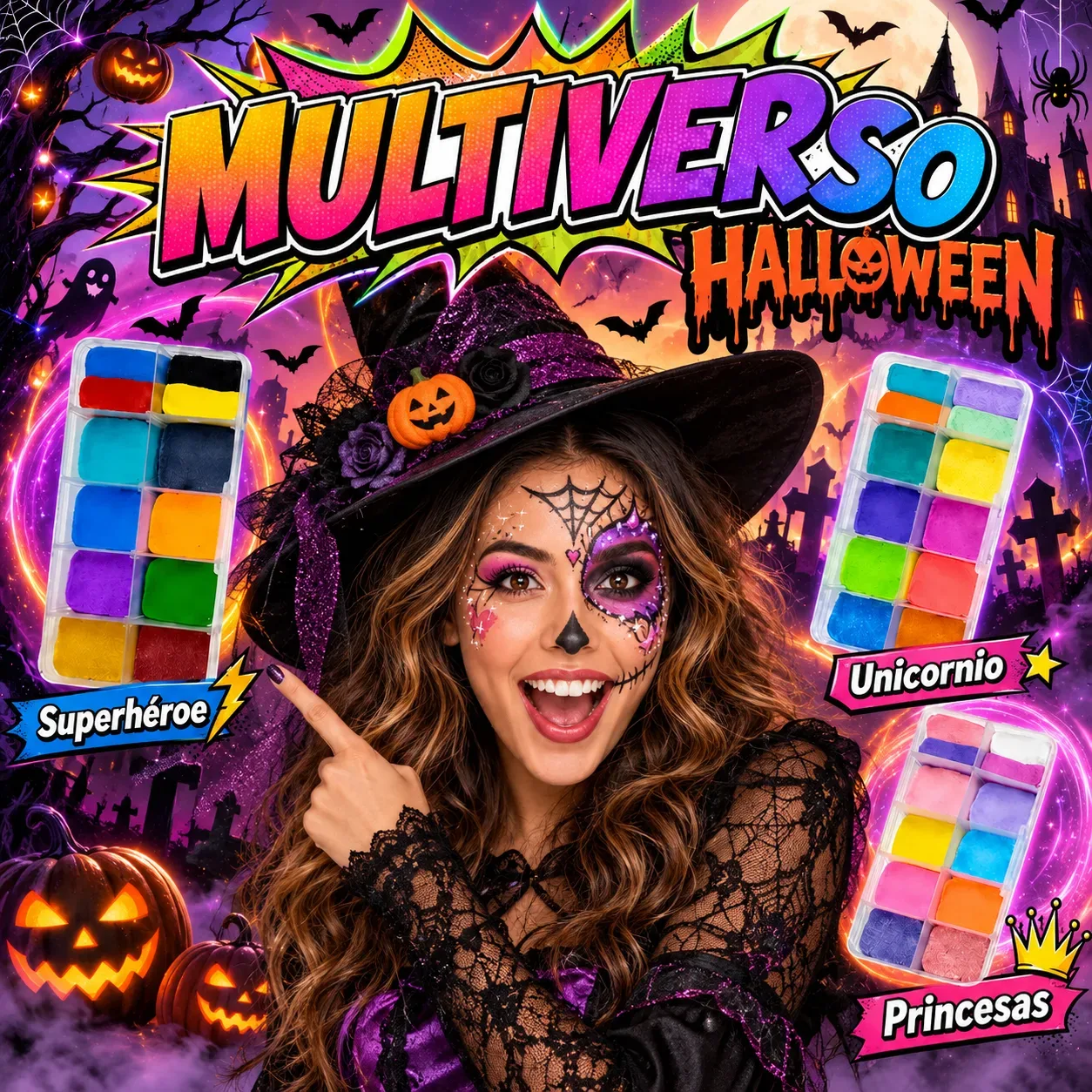 Promo Multiverso. Contenido 3 Paletas.  100g c/u