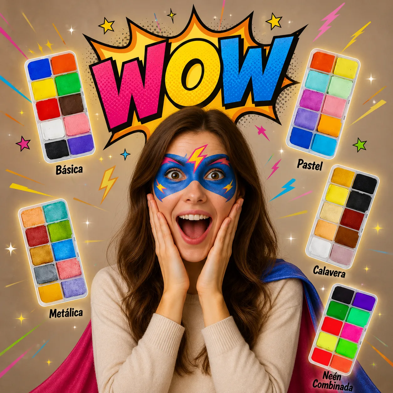 Paquete Wow. Contenido 5 Paletas.  100g c/u