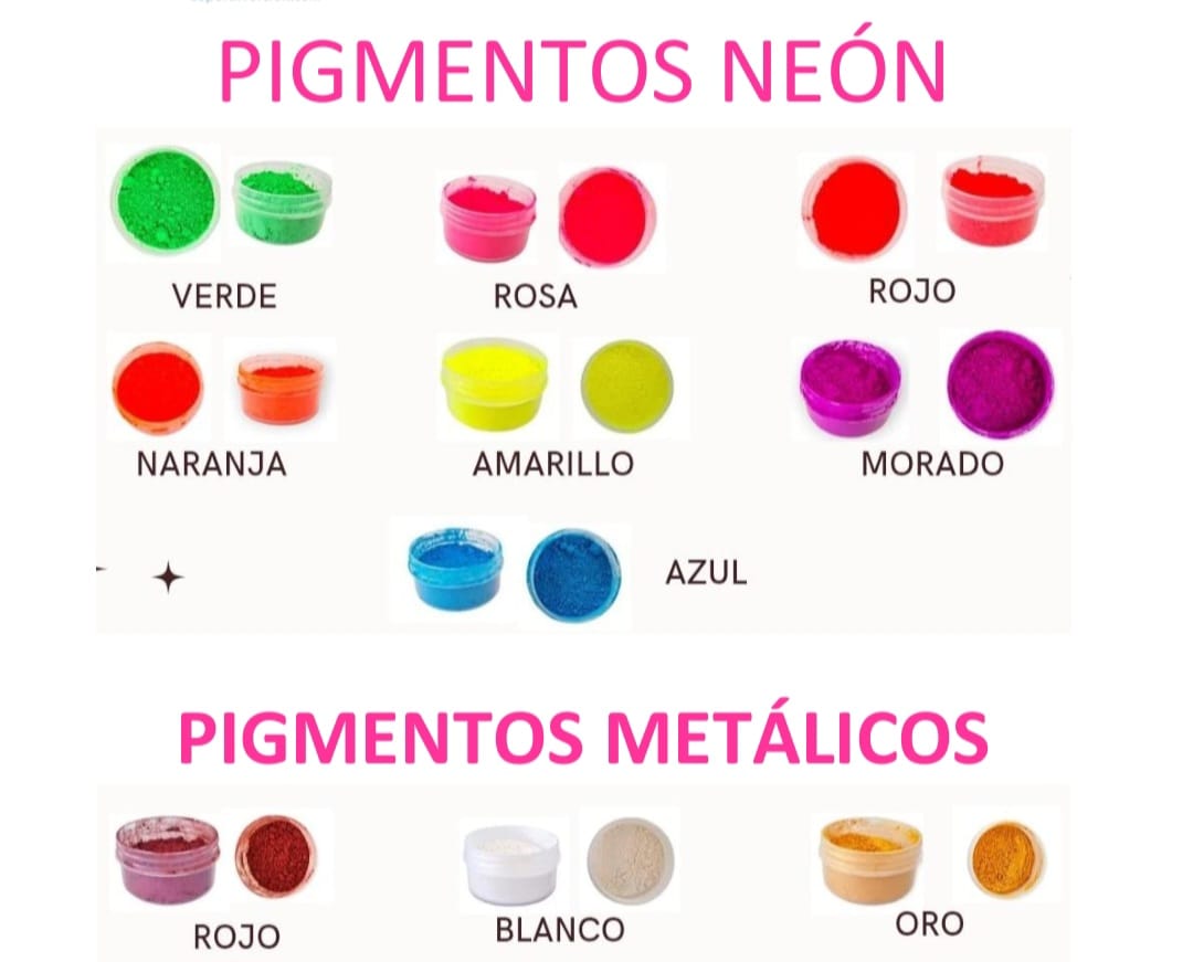 Paquete Pigmentos con 10 Piezas
