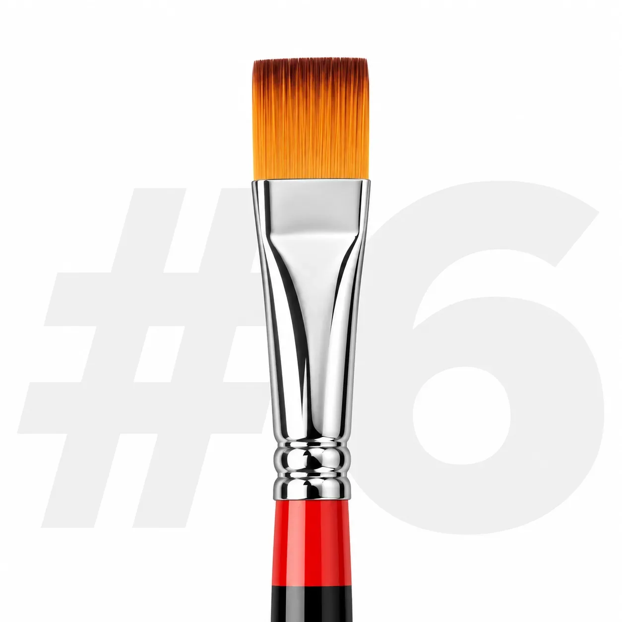 Pincel Rojinegro No. 6