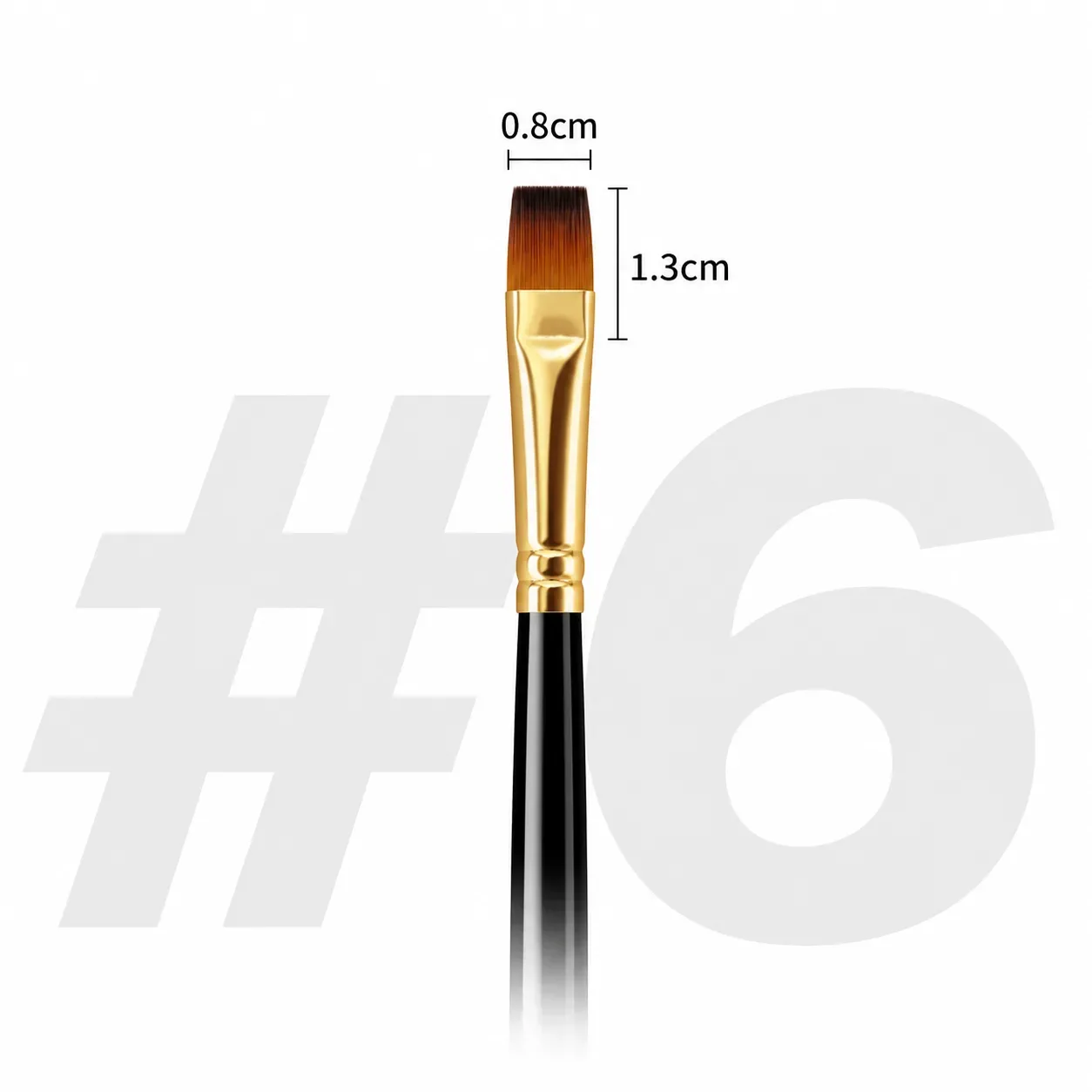 Pincel Plano No.6