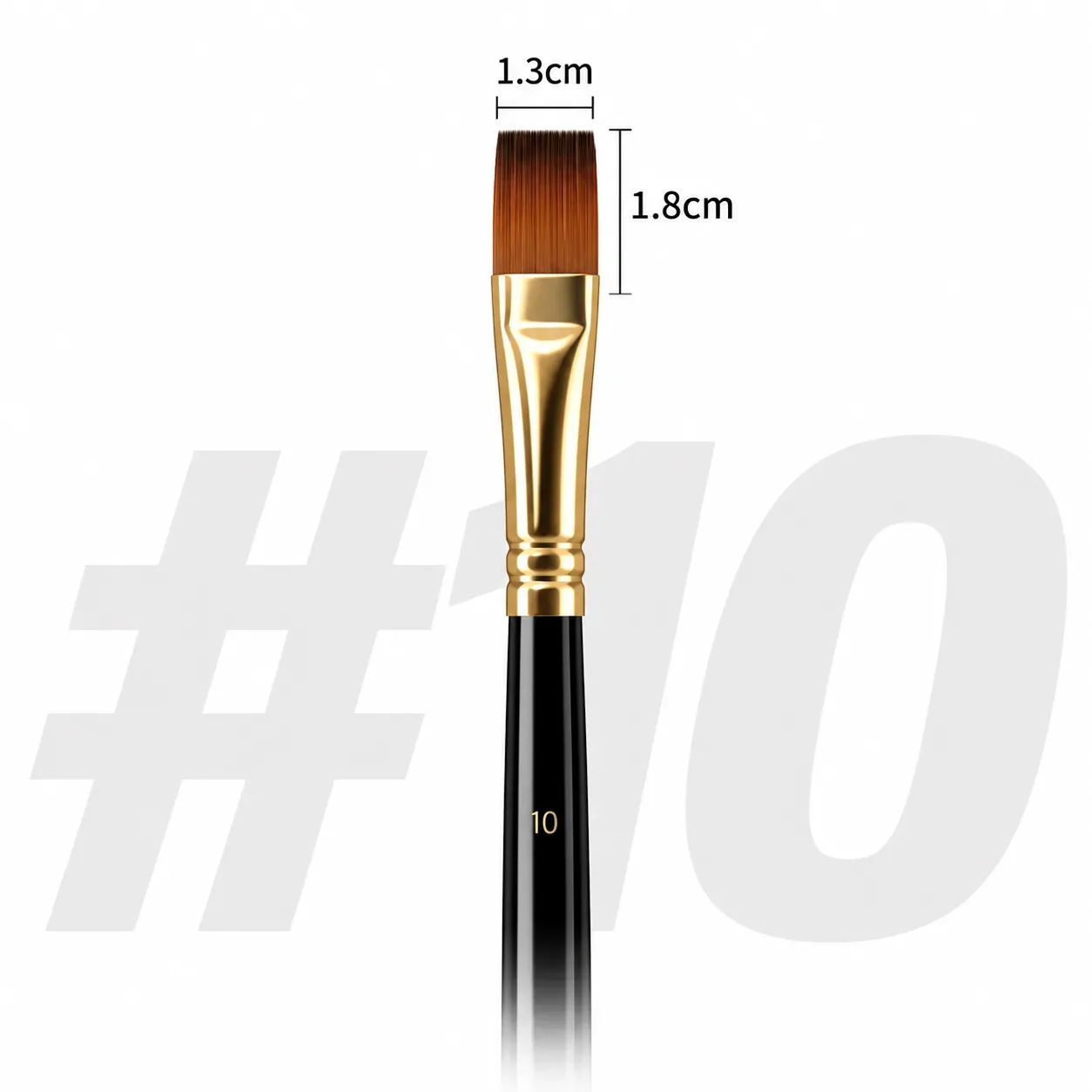 Pincel Plano No.10
