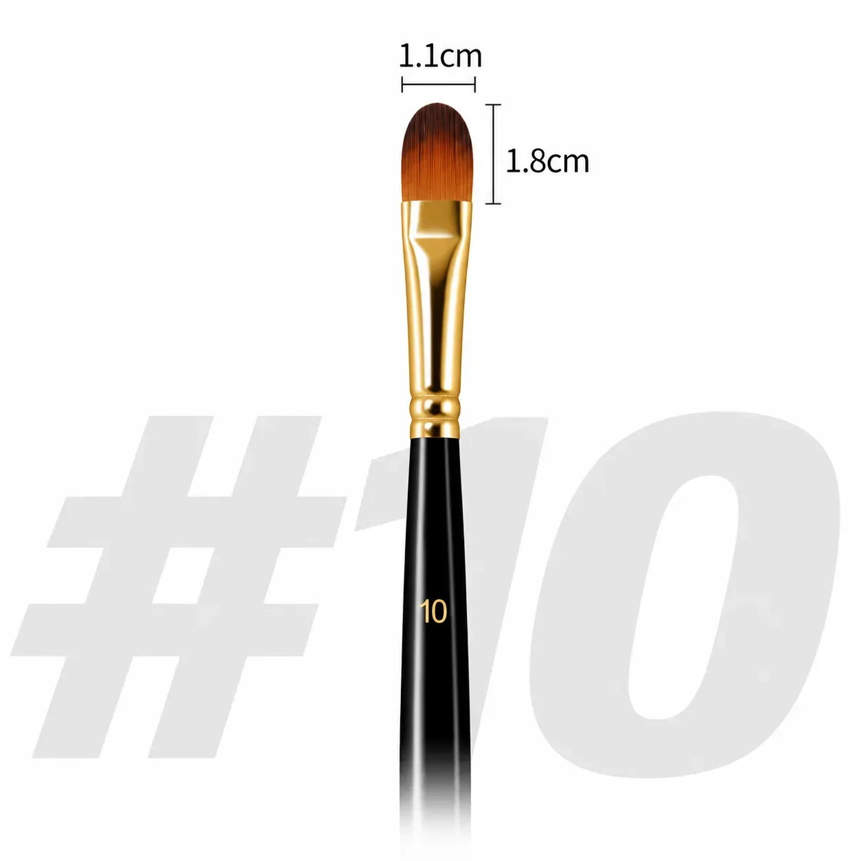 Pincel Lengua de Gato No.10