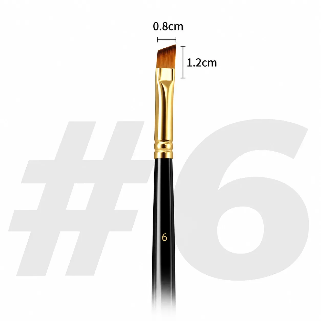 Pincel Sesgado No.6
