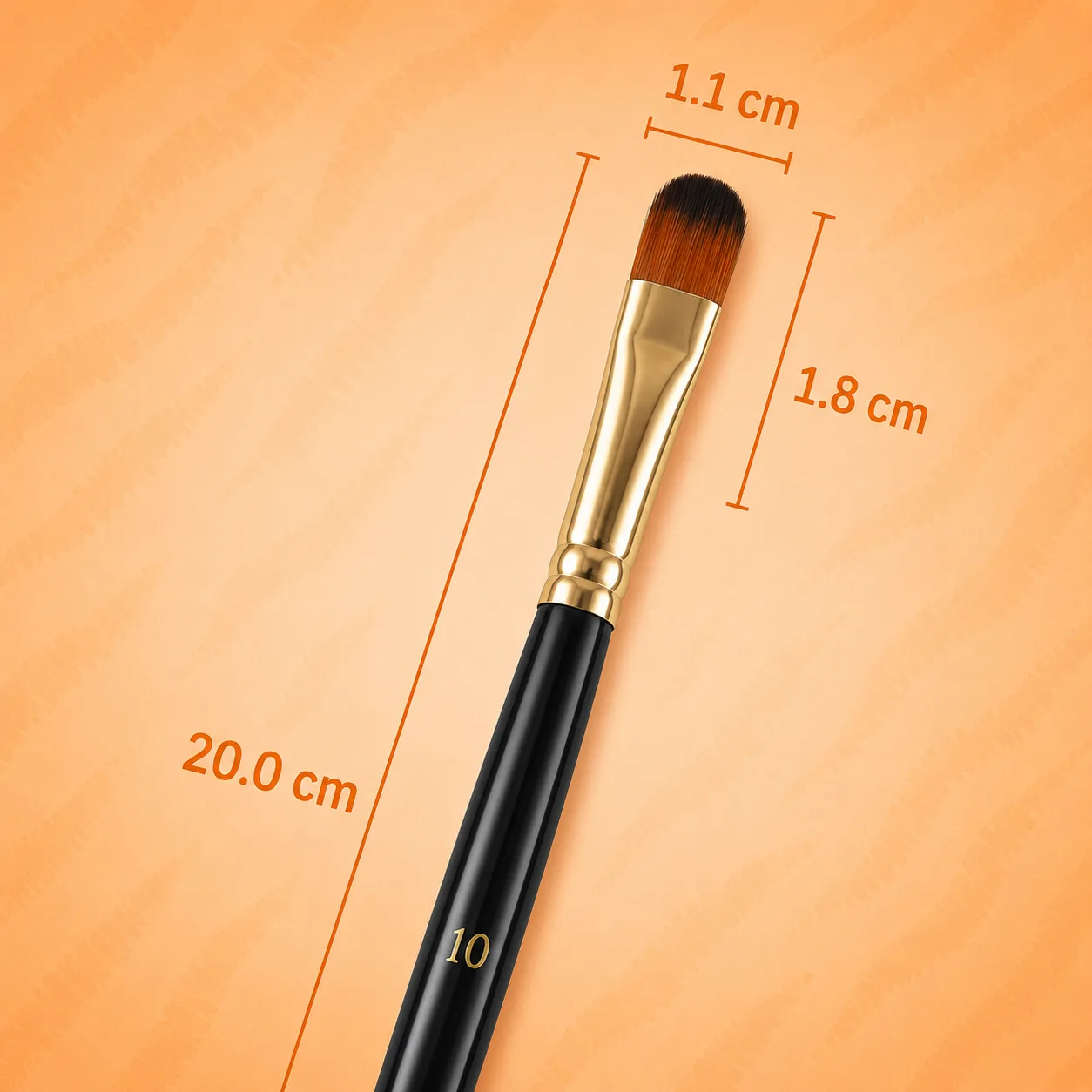 Pincel Lengua de Gato No.10