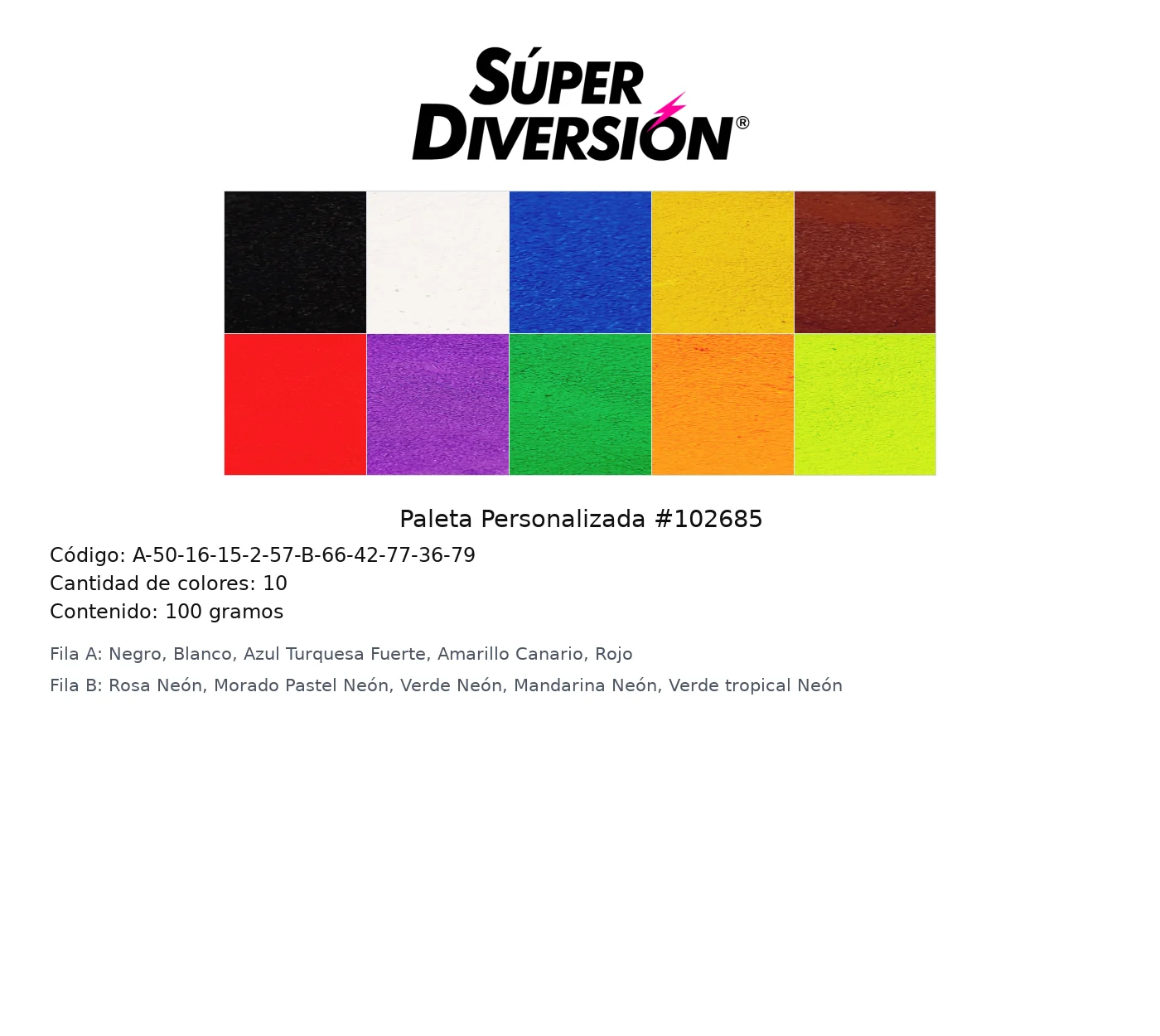 Paleta Personalizada #102685