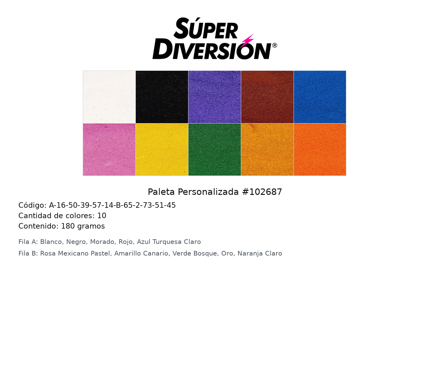 Paleta Personalizada #102687