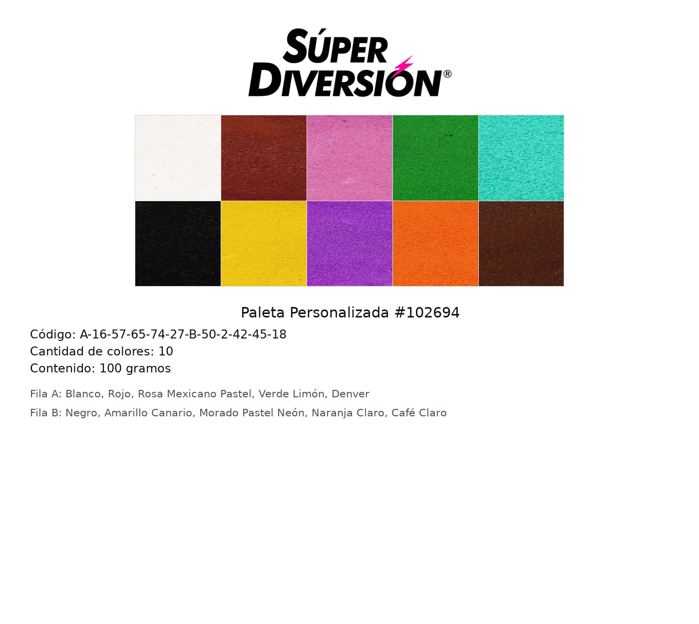 Paleta Personalizada #102694