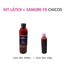 Kit Látex  +  Sangre Fx Chicos