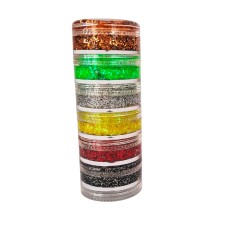 Torre  Glitter en Gel (Confeti) 6 colores 